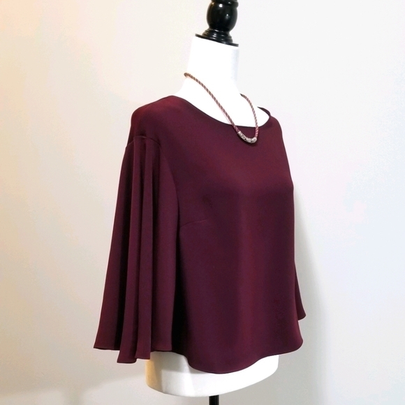 Lauren Ralph Lauren Women's Top Size S Bell Drop Sleeves - Picture 2 of 7